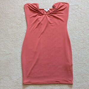 Sleeveless burnt orange mini tube dress - Shop Honey label new with tags
